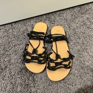 Nanette Lepore ankle tie sandals, size 8.5, never worn